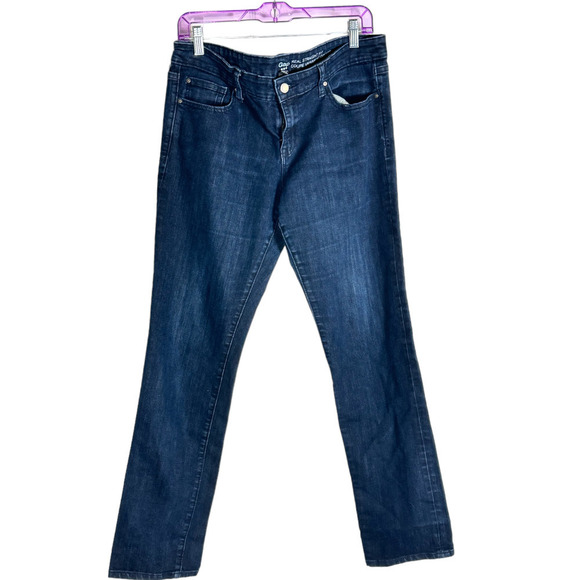 GAP Real Straight FIT Dark Wash Jeans 12 Long - Picture 6 of 6